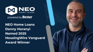 Read more about the article NEO Home Loans Danny Horanyi Named 2025 HousingWire Vanguard Award Winner